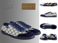 homme gucci cuir shoes lattice blue